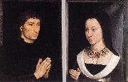 MEMLING, Hans Tommaso Portinari and his Wife wh oil painting